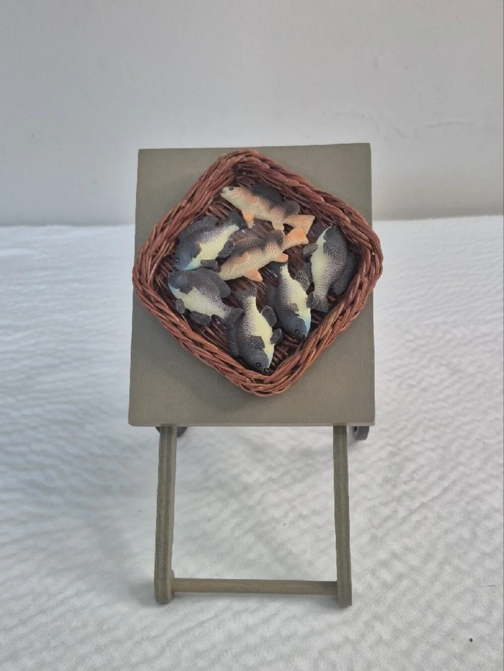 Vtg BYERS’ CHOICE carolers ACCESSORY fish monger cart CRIES OF LONDON 2001